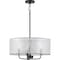 Progress Lighting Riley Collection Black Three-Light Pendant P500243-031 - alternate 6